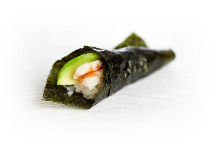 Prawns Avocado Temaki - Sushitime