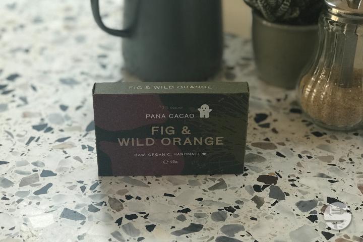 Barre de Cacao cru: : figue & orange - Granola