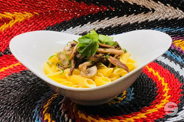 Penne sans gluten aux champignons - Nouri
