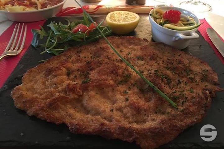 Escalope de veau à la milanaise - Au Jeu de l'Arc