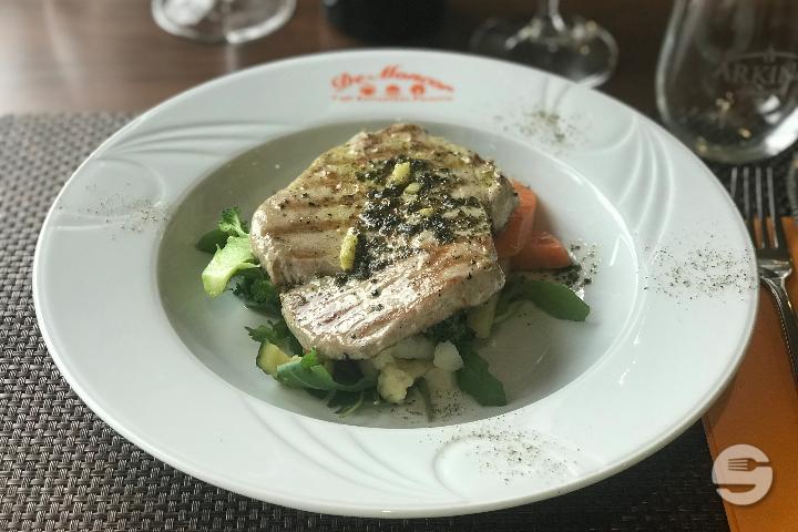 Steak de thon grillé - Restaurant De Moncor
