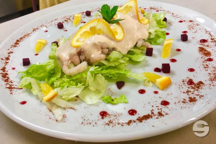 Cocktail de crevettes parfumées à l'orange - La Claie aux Moines