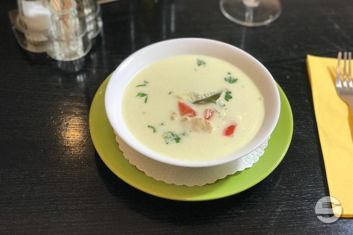 Chicken Soup with Coconut Milk - Restaurant Luna