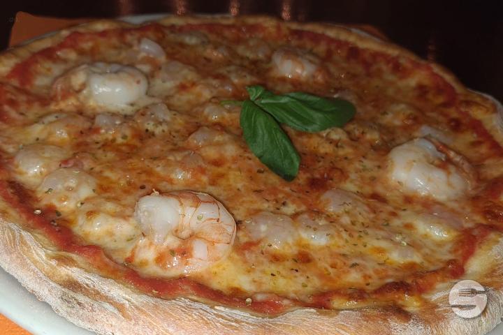 Pizza Crevettes - Restaurant Luna