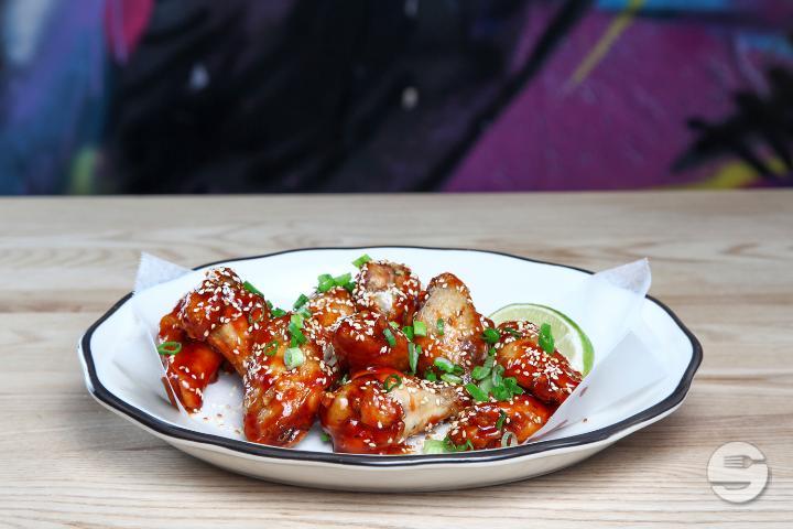 Korean BBQ Wings - Black Tap - Craft Burgers & Beer