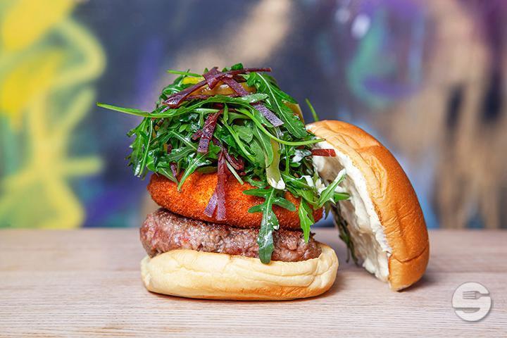 The Swiss Burger - Black Tap - Craft Burgers & Beer