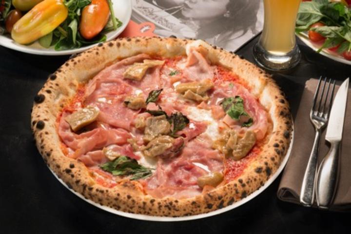 Margherita ceps and cooked ham - Doublons - Luigia Sok *