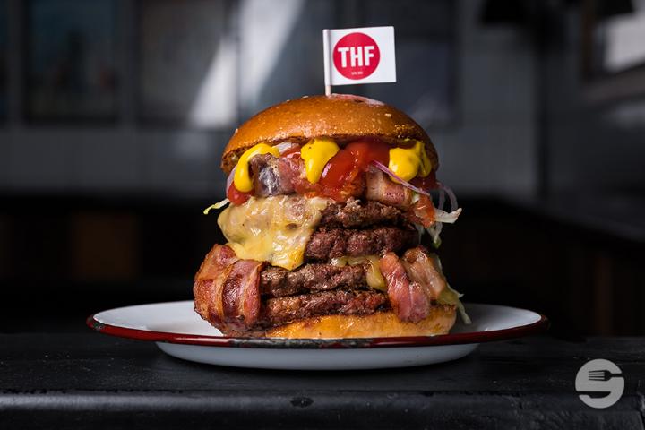 Double Bacon Cheese Burger - The Hamburger Foundation - THF (Eaux Vives)