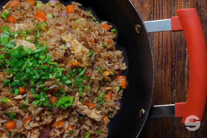 Fried rice with chicken and vegetables - Akiko - Plainpalais