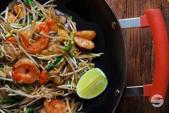 Shrimps pad Thai - Akiko - Plainpalais