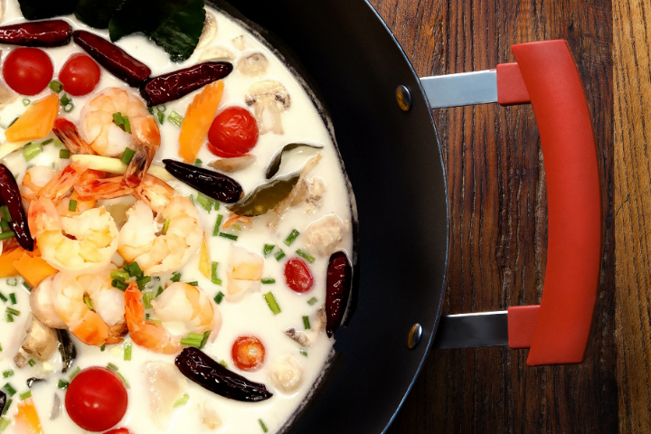 Soupe Tom kha aux crevettes - Akiko - Balexert