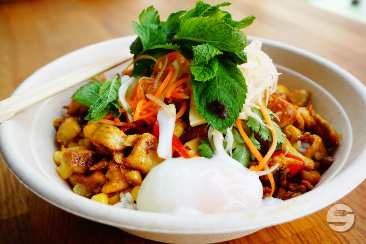 Extra Protein Satay mit Ei - Rice Up! Bahnhofstrasse *