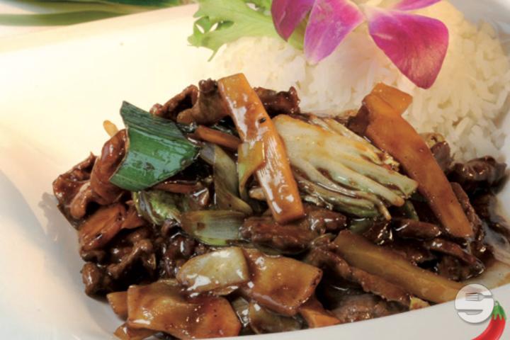 304. Szechuan mit Rindfleisch (scharf) - Asia Number One