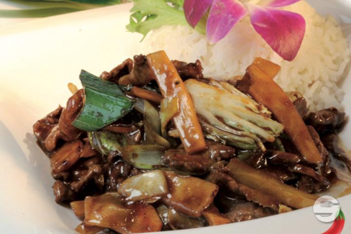 306. Szechuan mit Crevetten (Scharf) - Asia Number One