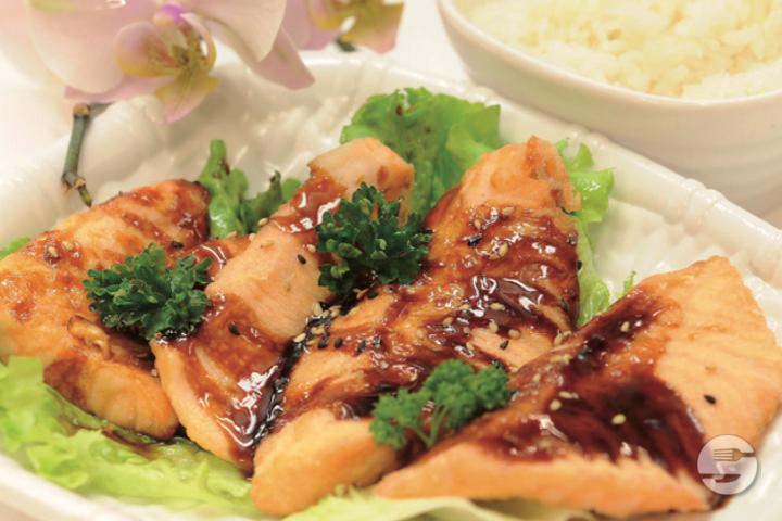 721. Lachs Teriyaki mit Reis - Asia Number One