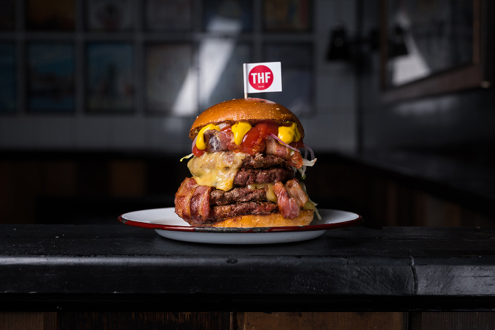 Double Bacon Cheeseburger - The Hamburger Foundation - THF (Pâquis)