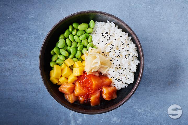 Salmon Mango Poké - Yooji's