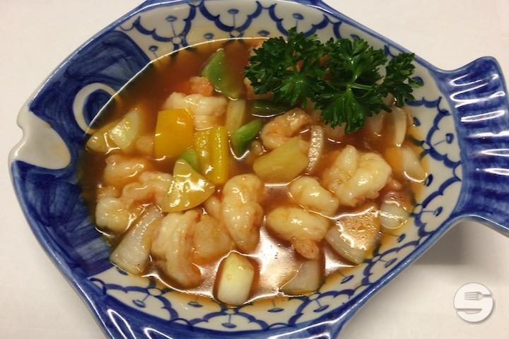 5B Crevettes à l'aigre-doux - Mandarine