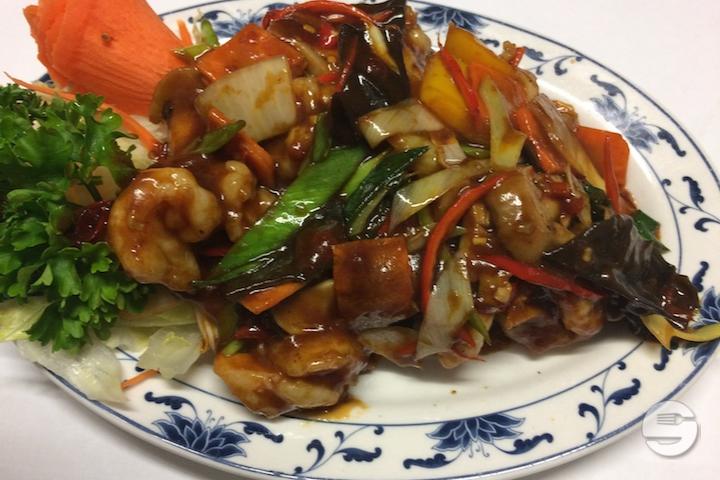6B Crevettes piquantes Szetchuan - Mandarine