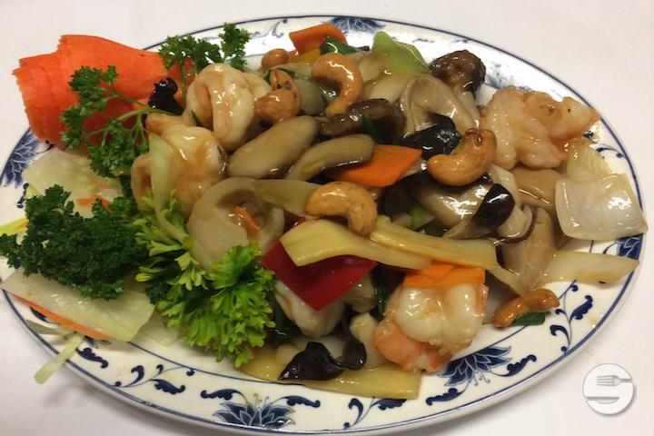 12B Crevettes aux noix de cajou - Mandarine