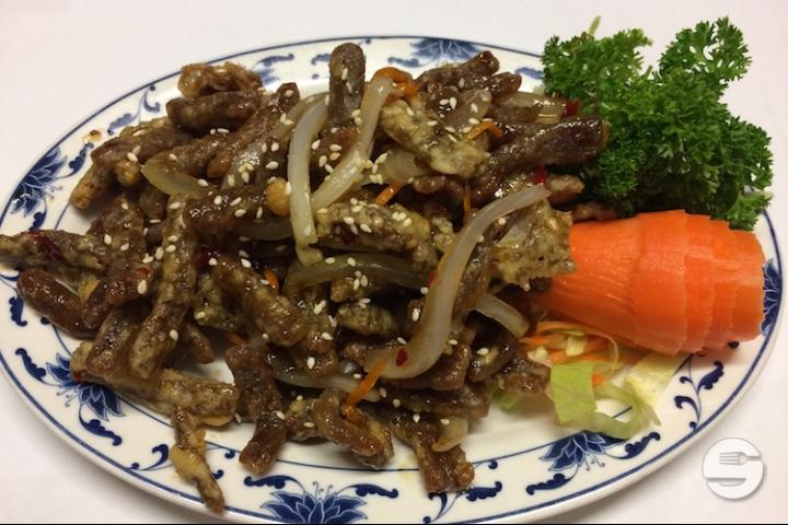 5H Boeuf en paille croustillant caramélisé - Mandarine