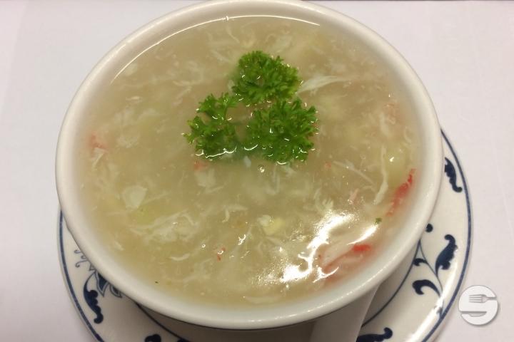 6 Potage au crabe et asperges - Mandarine