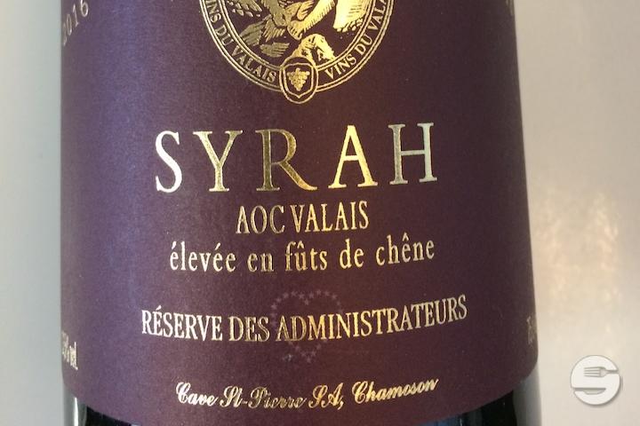 Vin Rouge Syrah Valais AOC - Mandarine