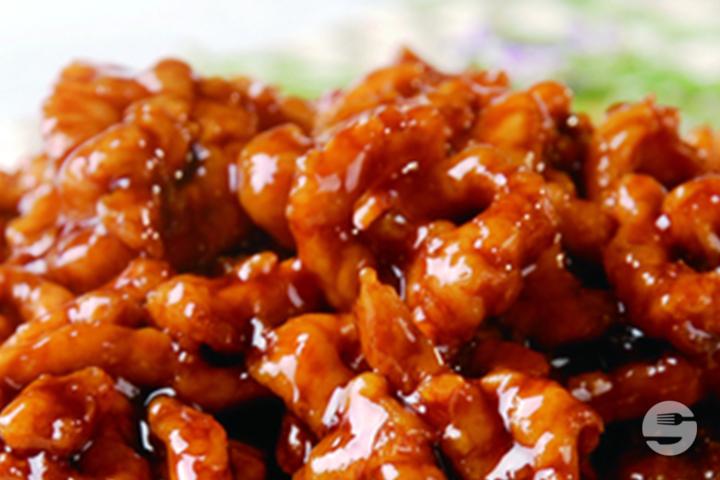 41. Schweinefleisch Streifen nach Peking-Art - Falken am Rotsee