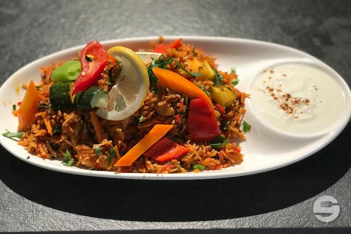 Vegetables biryani - Palais Indien