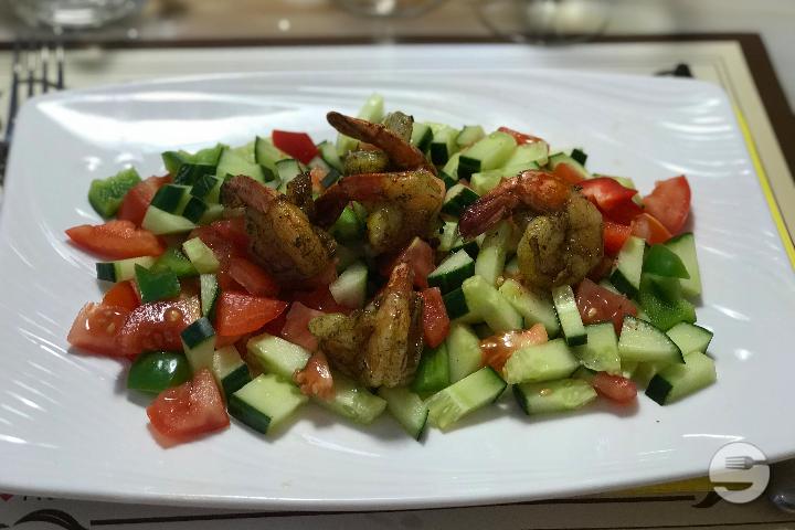 Prawn salade - Royal Palais Indien