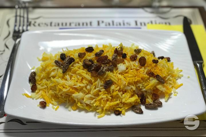 Riz au Safran et raisins secs - Royal Palais Indien