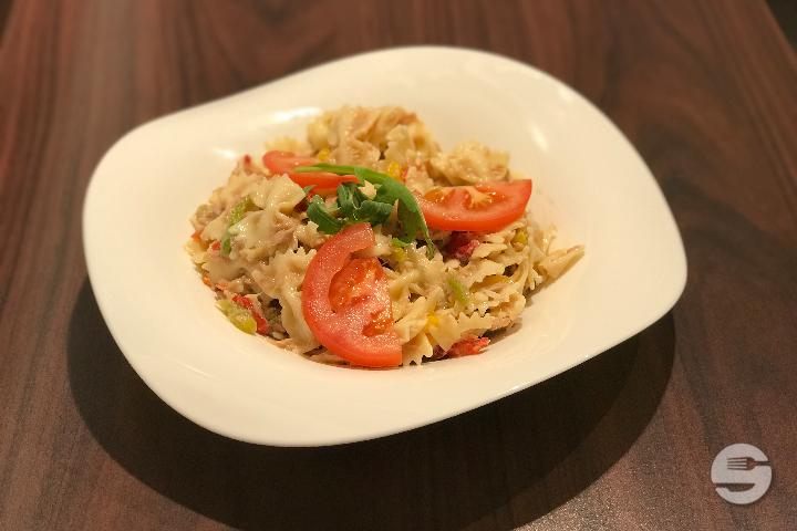 Salad pasta tuna peppers - Chef Jean