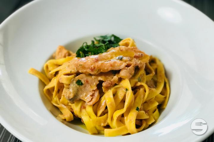 Tagliatelle au saumon fumé - Dai 3 Fratelli Scalea - Vesenaz