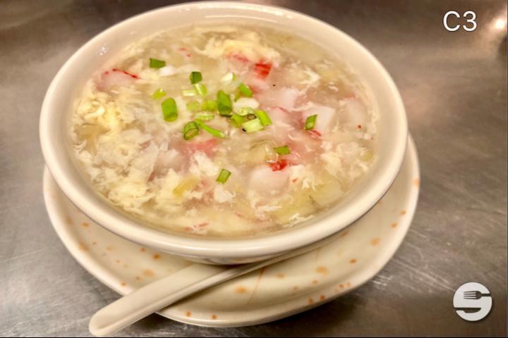 Crab and asparagus soup - Fuji