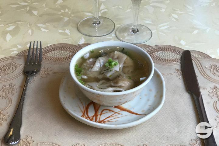 Shrimp ravioli soup - Fuji