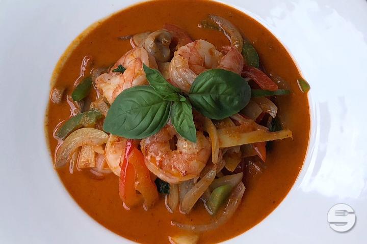 Shrimp with red curry - Tokyo