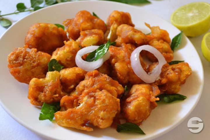 Baingun pakoras - Restaurant Rajpoute