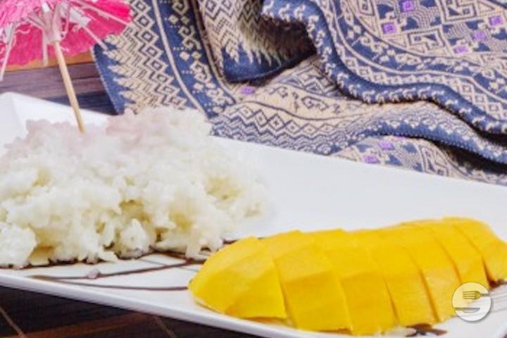 Mangue et riz gluant au lait de coco - Sawasdee