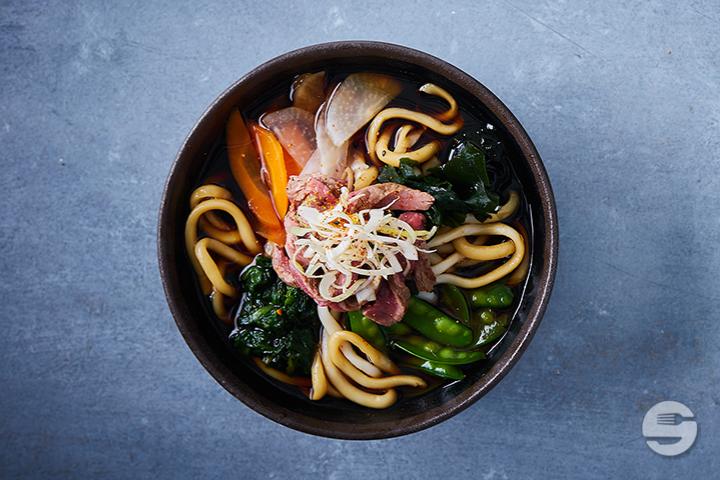 Beef Noodle Soup with Udon Noodles - Yooji's