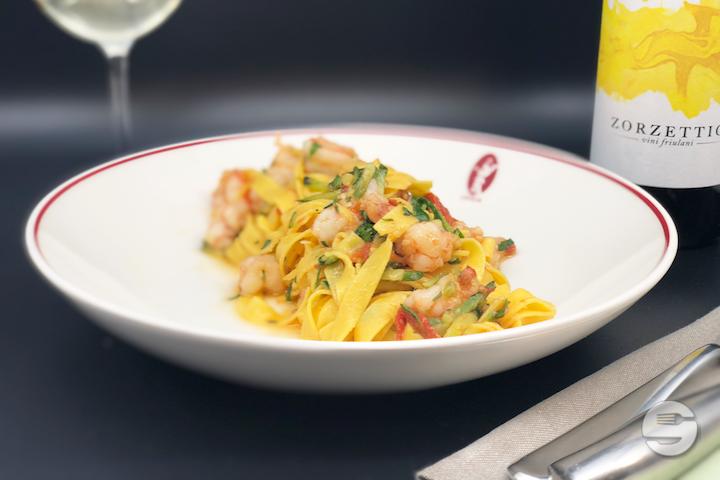 Tagliatelle Gamberi e Zucchine - Luigia