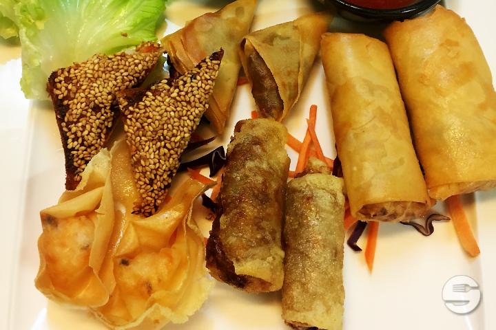 Assortiment d'entrées frits - Bambou d'Asie