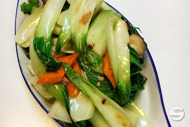 Légumes de saison sautées à l'ail - Bambou d'Asie