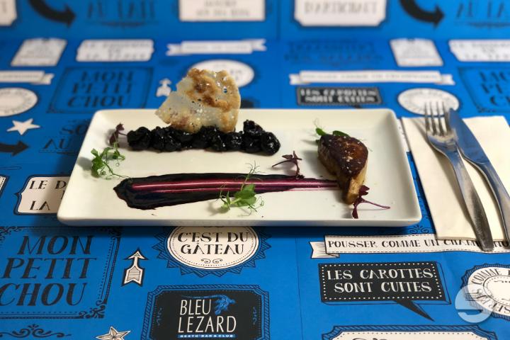 Grilled foie gras escalope - Bleu Lézard