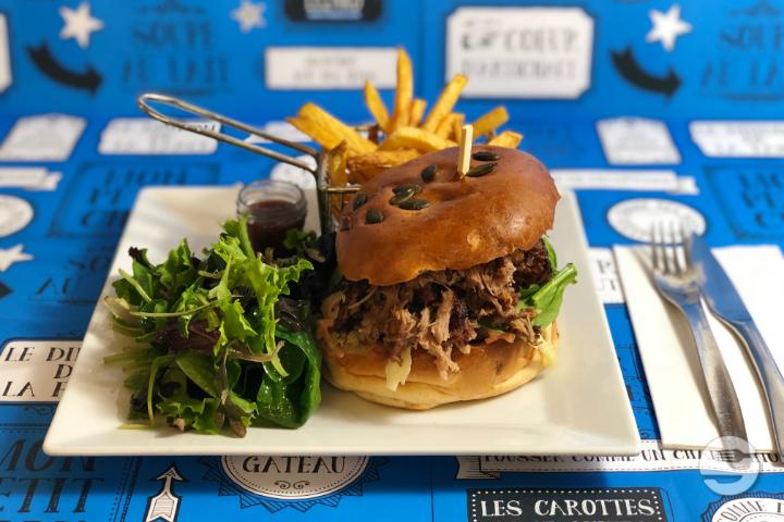 Burger Pulled Pork - Bleu Lézard