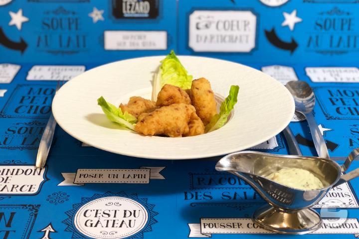 Beignets soufflés au jambon cru - Bleu Lézard
