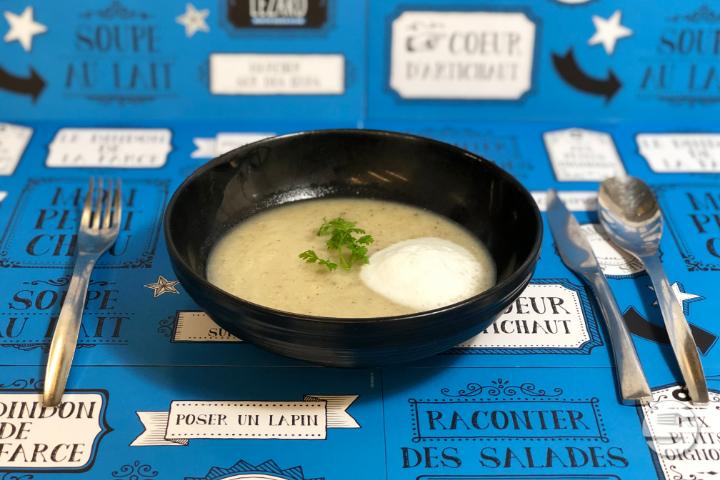 Cappuccino de panais - Bleu Lézard