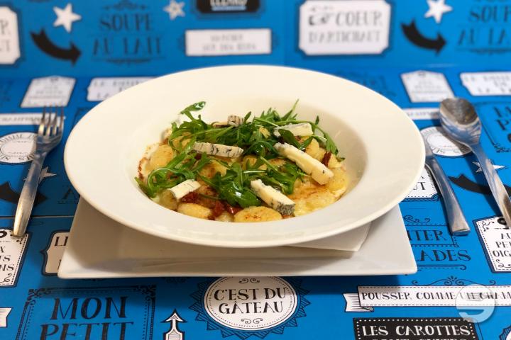 Gnocchi gratinés au gorgonzola - Bleu Lézard