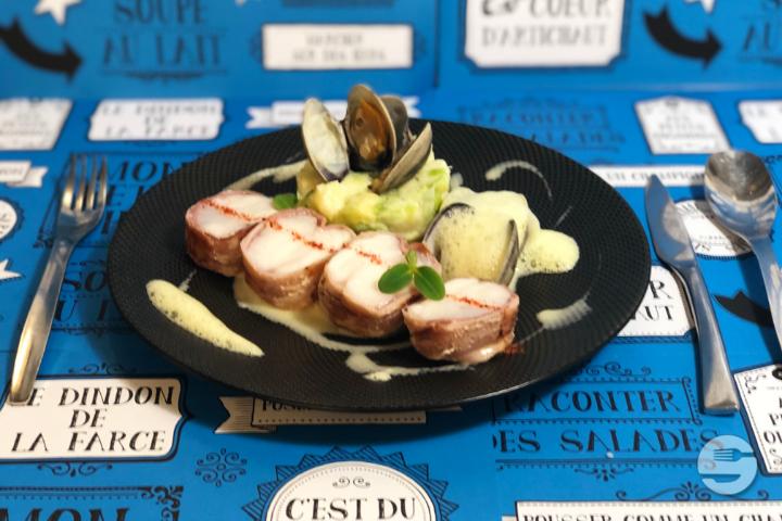 Tournedos de lotte au bacon - Bleu Lézard