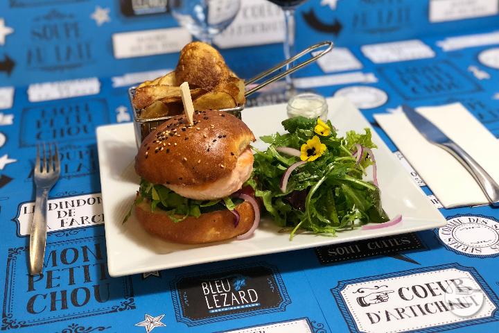 Loch Ness Burger - Bleu Lézard
