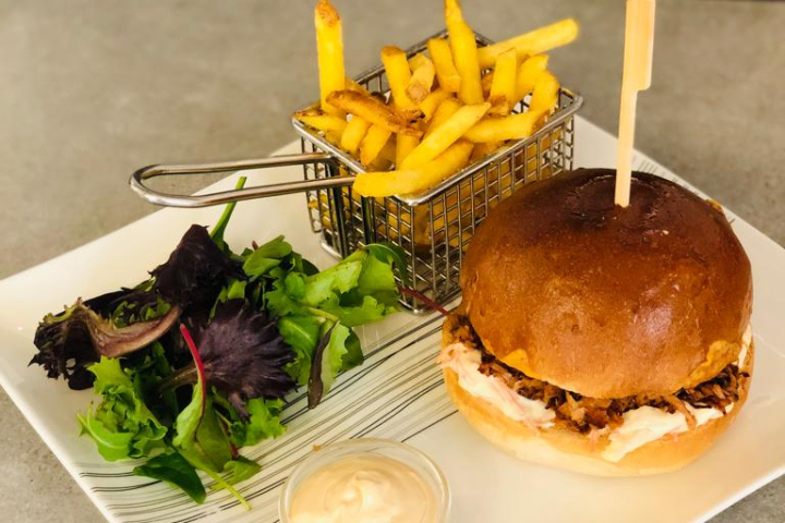 Burger Américain - Bleu Lézard